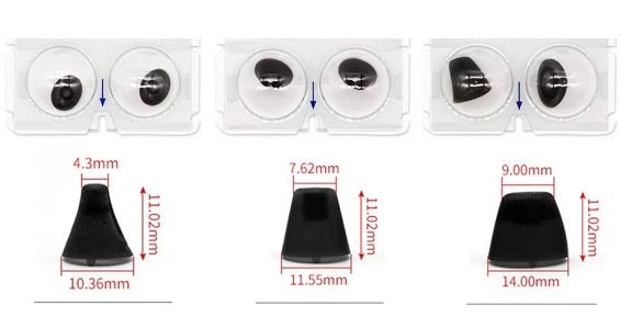 Hearing Aid Domes (fits Rx & OTC: Signia, Widex, Hearite, Sony...)